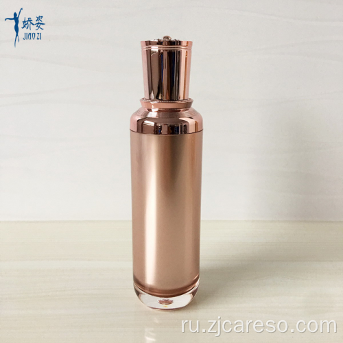 Новые 2018 роскошные акриловые косметические бутылки из розового золота